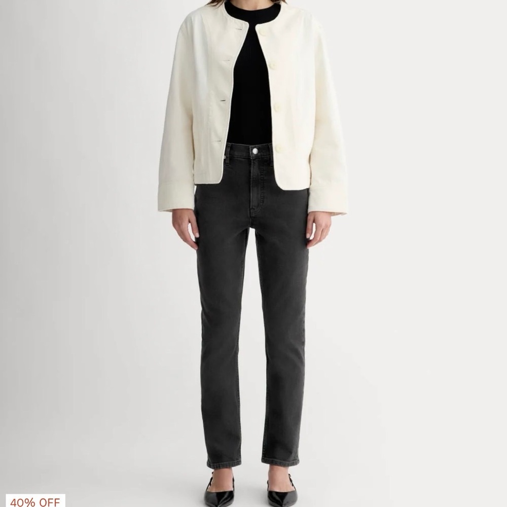 Everlane Women’s washed Black‎ Straight Leg The Original Cheeky Jean  27 Regular